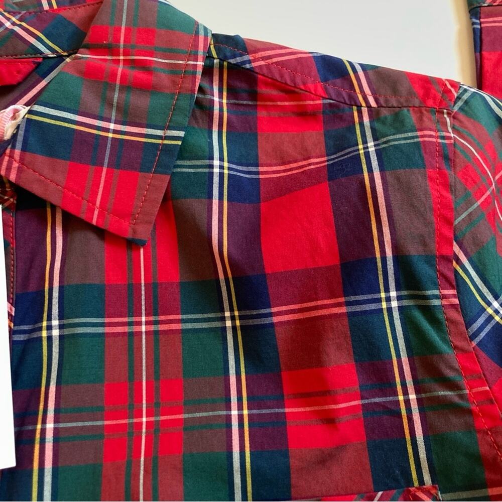 NWT Vineyard Vines Merry Plaid Plaid Button Down Women's Size 4 - Picture 9 of 9